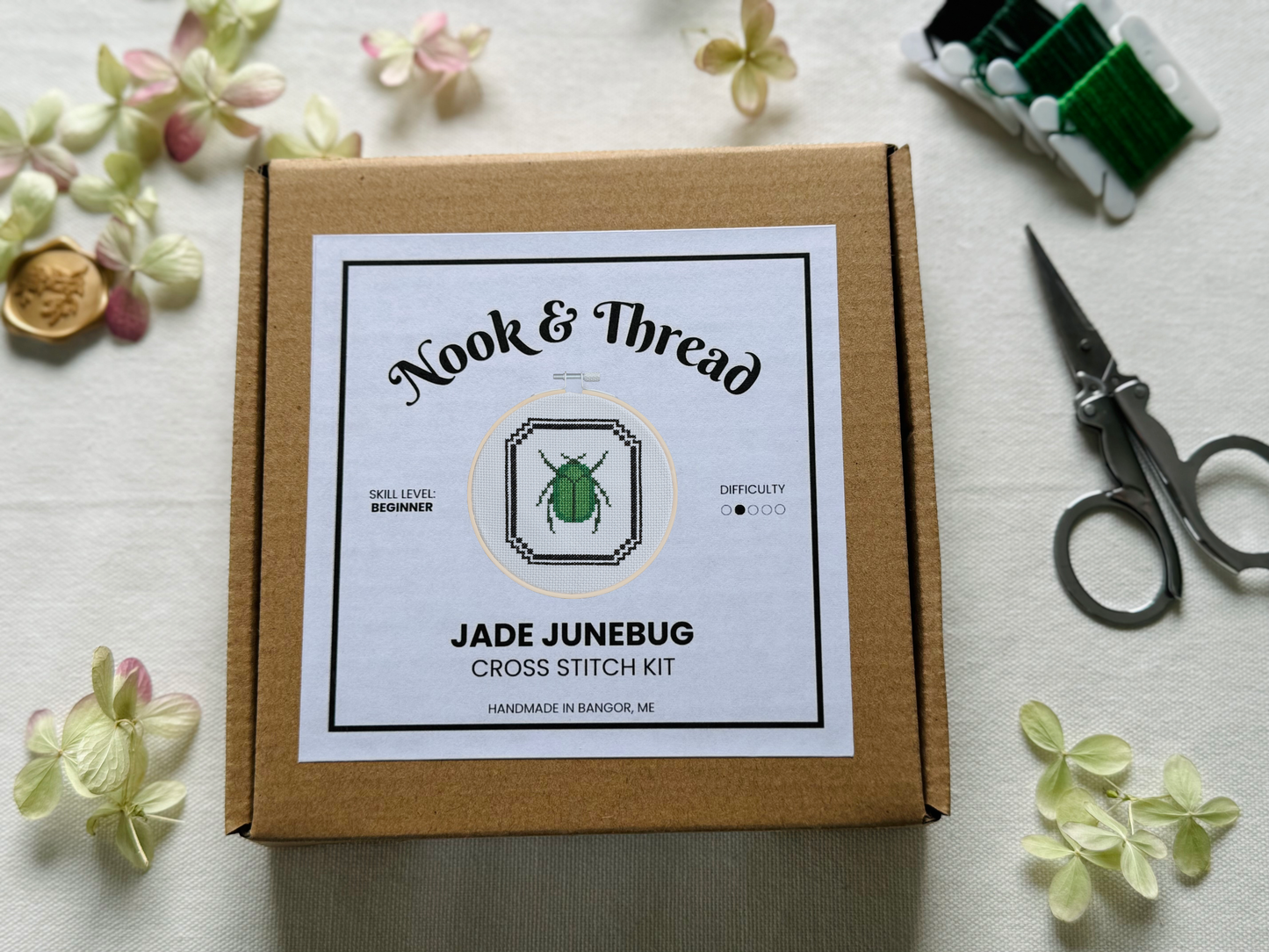 Jade Junebug Cross Stitch Kit