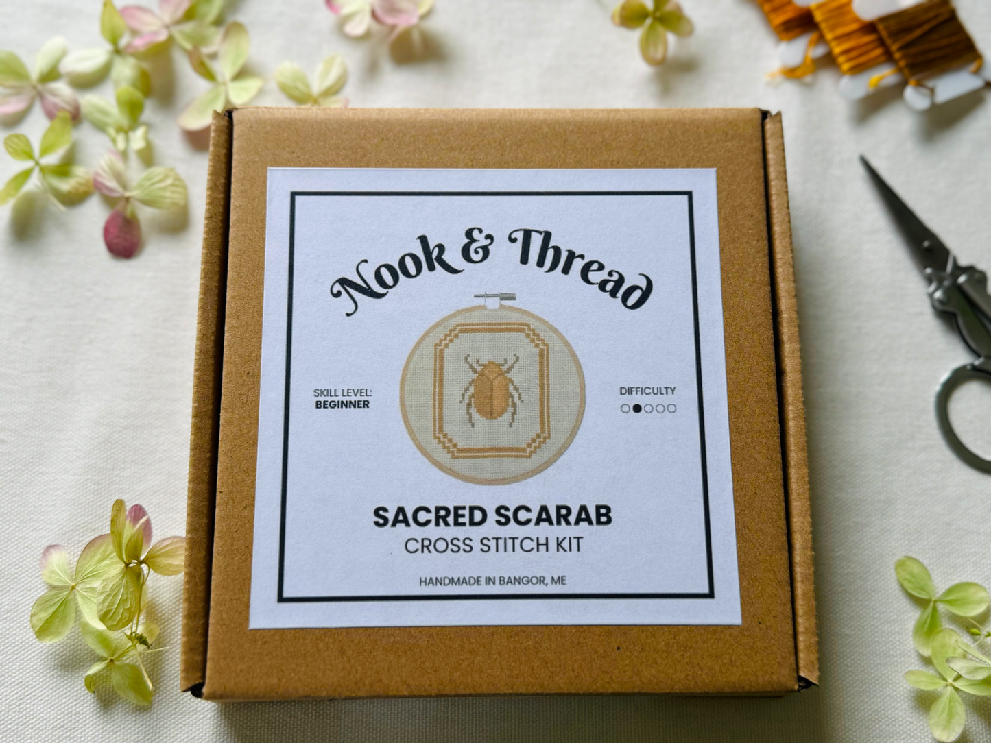 Sacred Scarab Cross Stitch Kit