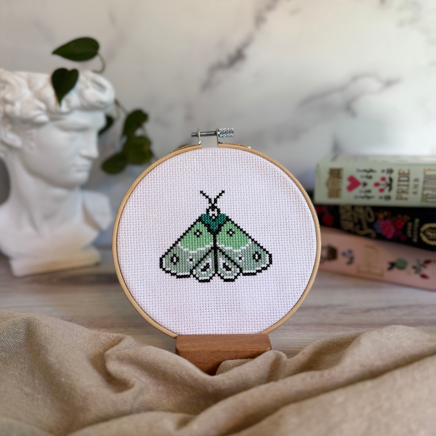 Meandering Moth Cross Stitch Kit