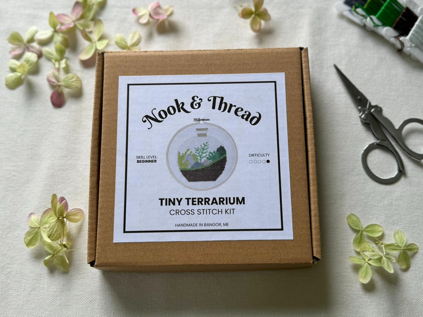 Tiny Terrarium Cross Stitch Kit