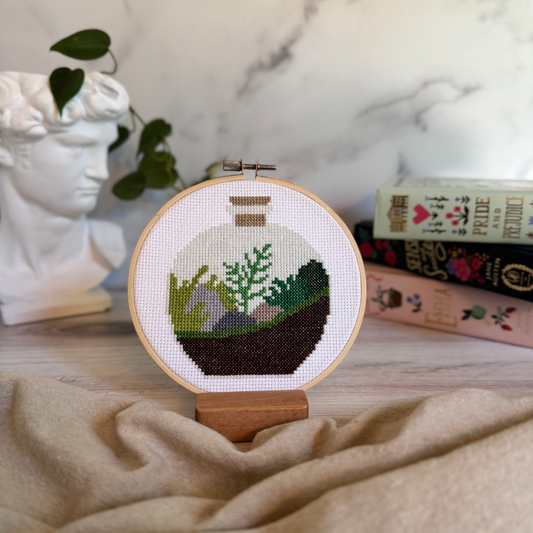 Tiny Terrarium Cross Stitch Kit