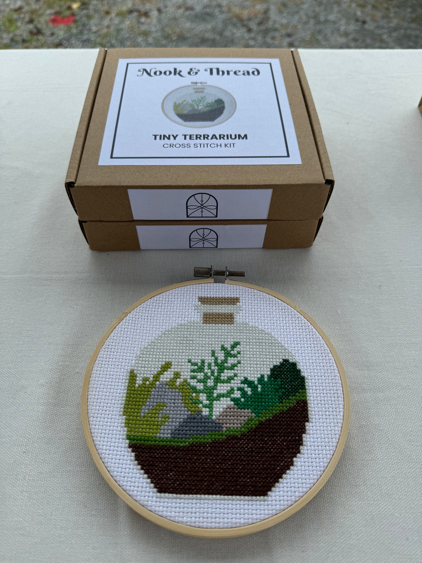 Tiny Terrarium Cross Stitch Kit
